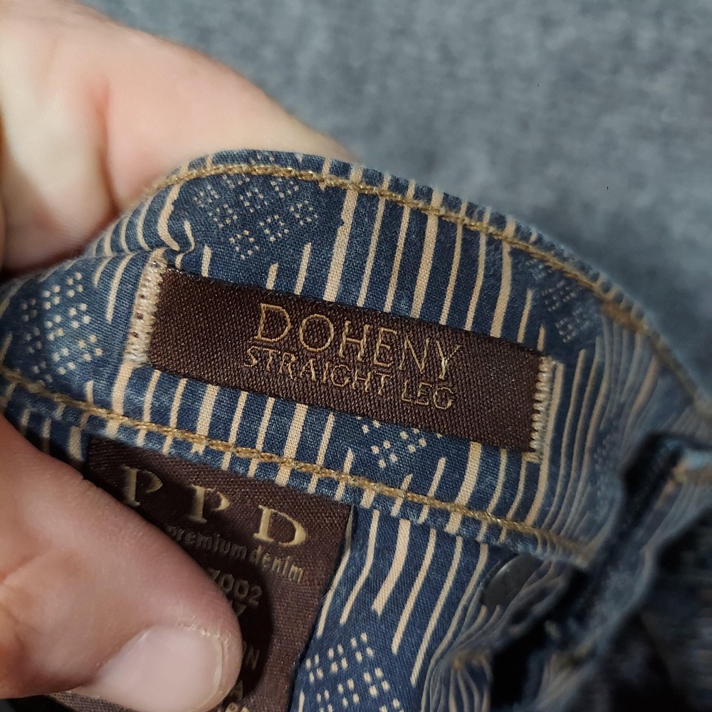 Paige PPD Jeans‎ Mens 29 Blue Dark Wash Doheny Straight Leg Made in USA Denim - Picture 5 of 11